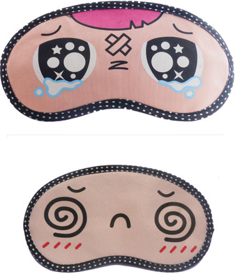 

Jenna P_Inju-Spiral Cartoon Travel Sleeping Eye Cover Blindfold (Pack of 2)(2 g)