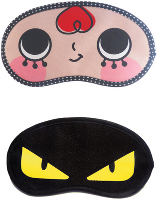 

Jenna RedHair-YellowEye Cartoon Travel Sleeping Eye Cover Blindfold (Pack of 2)(2 g)