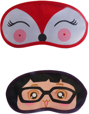 

Jenna RedDeer-GirlSpecks Cartoon Travel Sleeping Eye Cover Blindfold (Pack of 2)(2 g)