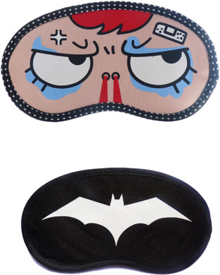 

Jenna SuperAngry-WhiteBat Cartoon Travel Sleeping Eye Cover Blindfold (Pack of 2)(2 g)