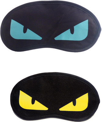 

Jenna BlueEye-YellowEye Cartoon Travel Sleeping Eye Cover Blindfold (Pack of 2)(2 g)