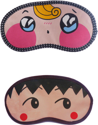 

Jenna YellowHairSurprise-RedDot Cartoon Travel Sleeping Eye Cover Blindfold (Pack of 2)(2 g)