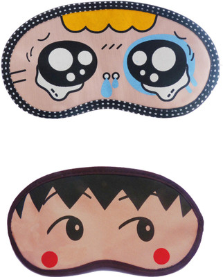 

Jenna Y_TearyEye-RedDot Cartoon Travel Sleeping Eye Cover Blindfold (Pack of 2)(2 g)