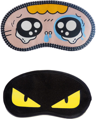 

Jenna Y_TearyEye-YellowEye Cartoon Travel Sleeping Eye Cover Blindfold (Pack of 2)(2 g)