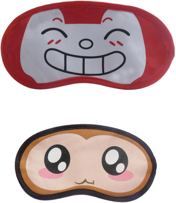 

Jenna RedHappy-BigEye Cartoon Travel Sleeping Eye Cover Blindfold (Pack of 2)(2 g)