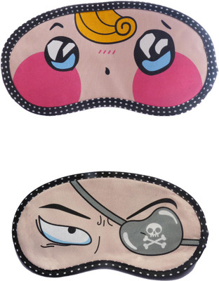 

Jenna YellowHairSurprise-PatchEye Cartoon Travel Sleeping Eye Cover Blindfold (Pack of 2)(2 g)