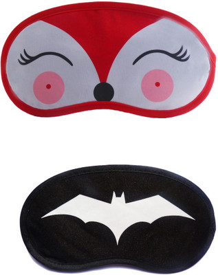 

Jenna RedDeer-WhiteBat Cartoon Travel Sleeping Eye Cover Blindfold (Pack of 2)(2 g)