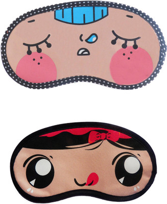 

Jenna Napping-RedRibbon Cartoon Travel Sleeping Eye Cover Blindfold (Pack of 2)(2 g)