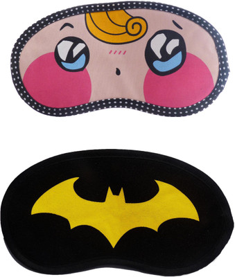 

Jenna YellowHairSurprise-YellowBat Cartoon Travel Sleeping Eye Cover Blindfold (Pack of 2)(2 g)