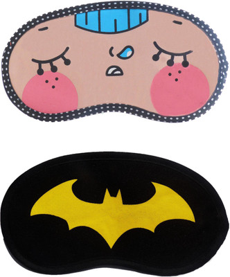 

Jenna Napping-YellowBat Cartoon Travel Sleeping Eye Cover Blindfold (Pack of 2)(2 g)