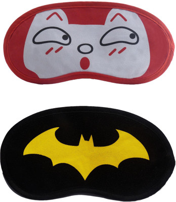 

Jenna RedSurprise-YellowBat Cartoon Travel Sleeping Eye Cover Blindfold (Pack of 2)(2 g)