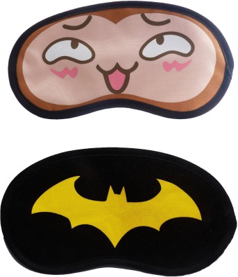 

Jenna Happy-YellowBat Cartoon Travel Sleeping Eye Cover Blindfold (Pack of 2)(2 g)