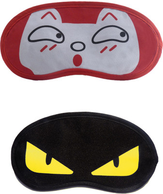 

Jenna RedSurprise-YellowEye Cartoon Travel Sleeping Eye Cover Blindfold (Pack of 2)(2 g)