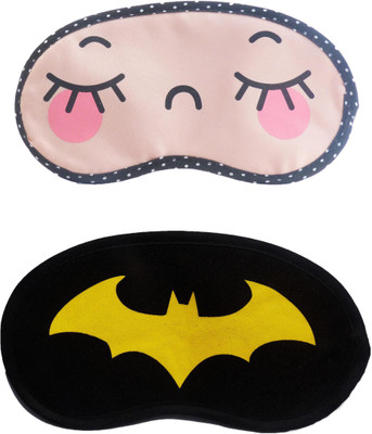 

Jenna CloseEye-YellowBat Cartoon Travel Sleeping Eye Cover Blindfold (Pack of 2)(2 g)