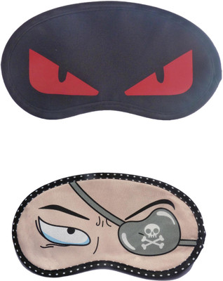 

Jenna Cartoon Super Smooth Sleep Mask, Blind Fold And Travel Accessory RedEye PatchEye (Pack of 2) Eye Shade(Multicolor)