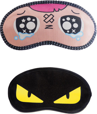 

Jenna Cartoon Super Smooth Sleep Mask, Blind Fold And Travel Accessory P_Inju YellowEye (Pack of 2) Eye Shade(Multicolor)