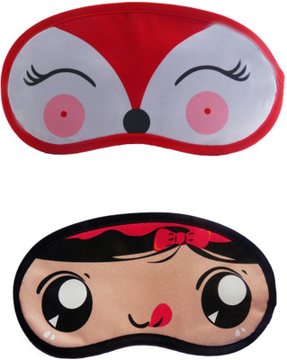 

Jenna RedDeer-RedRibbon Cartoon Travel Sleeping Eye Cover Blindfold (Pack of 2)(2 g)
