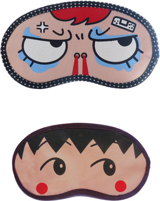 

Jenna SuperAngry-RedDot Cartoon Travel Sleeping Eye Cover Blindfold (Pack of 2)(2 g)