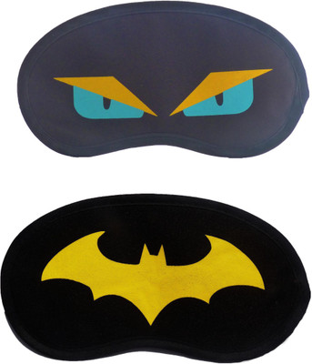 

Jenna NinjaEye-YellowBat Cartoon Travel Sleeping Eye Cover Blindfold (Pack of 2)(2 g)
