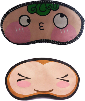 

Jenna GreenHair-WinkEye Cartoon Travel Sleeping Eye Cover Blindfold (Pack of 2)(2 g)