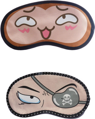 

Jenna Happy-PatchEye Cartoon Travel Sleeping Eye Cover Blindfold (Pack of 2)(2 g)