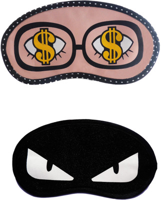 

Jenna Dollar-WhiteEye Cartoon Travel Sleeping Eye Cover Blindfold (Pack of 2)(2 g)