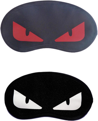 

Jenna RedEye-WhiteEye Cartoon Travel Sleeping Eye Cover Blindfold (Pack of 2)(2 g)