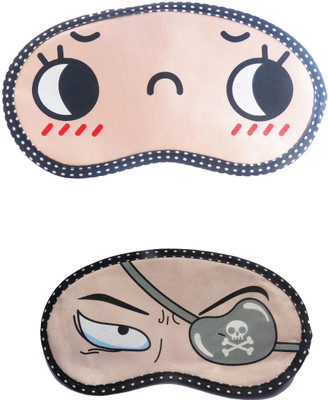 

Jenna Cartoon Super Smooth Sleep Mask, Blind Fold And Travel Accessory OpenEye PatchEye (Pack of 2) Eye Shade(Multicolor)