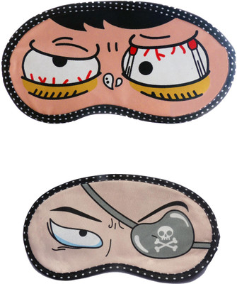 

Jenna Sleepy-PatchEye Cartoon Travel Sleeping Eye Cover Blindfold (Pack of 2)(2 g)
