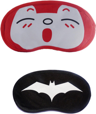 

Jenna RedSleepy-WhiteBat Cartoon Travel Sleeping Eye Cover Blindfold (Pack of 2)(2 g)