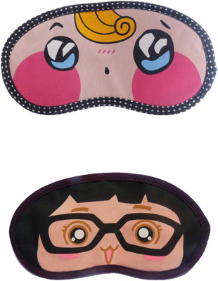

Jenna YellowHairSurprise-GirlSpecks Cartoon Travel Sleeping Eye Cover Blindfold (Pack of 2)(2 g)