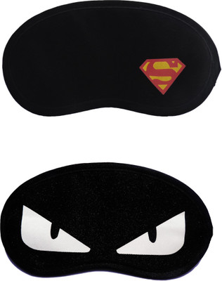 

Jenna Cartoon Super Smooth Sleep Mask, Blind Fold And Travel Accessory Y_Superman WhiteEye (Pack of 2) Eye Shade(Multicolor)