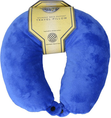 

Spungee Royalkart Microbeads Travel Neck Pillow for car, train, bus, flight Neck Pillow(Blue), Sky blue