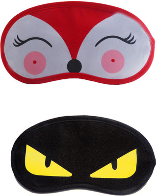 

Jenna RedDeer-YellowEye Cartoon Travel Sleeping Eye Cover Blindfold (Pack of 2)(2 g)
