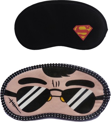 

Jenna Y_Superman-BlackSpecks Cartoon Travel Sleeping Eye Cover Blindfold (Pack of 2)(2 g)