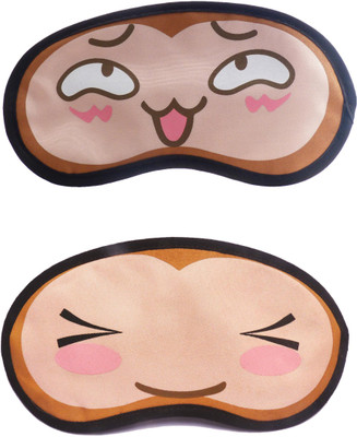

Jenna Happy-WinkEye Cartoon Travel Sleeping Eye Cover Blindfold (Pack of 2)(2 g)