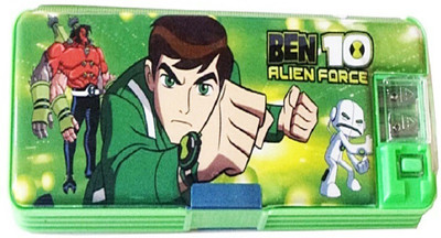 

Reyansh Collection Cartoon Cartoon Art Plastic Pencil Box(Set of 1, Green)