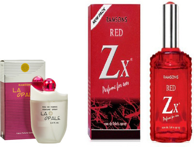 

RAMSONS RED ZX PERFUME 100 ML+ LA OPALE PERFUME 40 ML Eau de Parfum - 100 ml(For Men & Women)