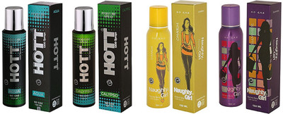 

HOTT AQUA, CALYPSO AND NAUGHTY GIRL CHARM, SUMMER Eau de Parfum - 150 ml(For Men & Women)