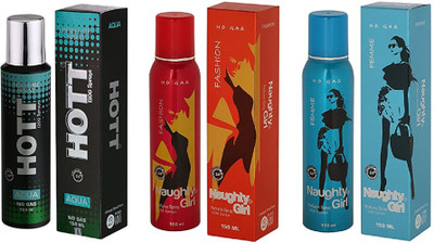

HOTT AQUA AND NAUGHTY GIRL FASHION, FEMME Eau de Parfum - 150 ml(For Men & Women)