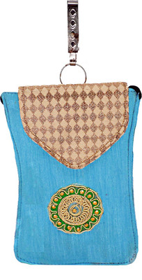 

Bagaholics Ethnic Raw Silk Saree Clutch Sling Bag Mobile Pouch Waist Clip Ladies Purse Gift For Women Mobile Pouch(Multicolor)