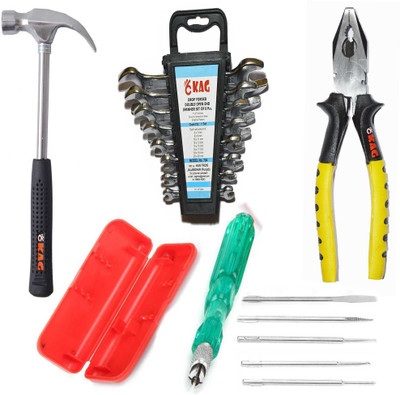 KAG P-803 Hand Tool Kit(16 Tools), Multicolor