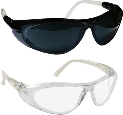 

Vezual Black & White (Pack of 3) & Clear (Pack of 3) Bike Riding, Scratch Resistance Eye Protective Lens for Power Tool, Welding, Laboratory, Wood-working Safety Goggle(Free-size)