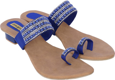 

Indirang Women Blue Flats