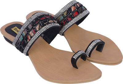 

Indirang Women Black Flats