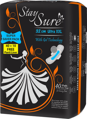 

Staysure STAY SURE 32CM ULTRA 40 + 10 Sanitary Pad(Pack of 40)