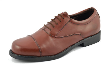 

Vithariya's Police Uniform Officer's Oxford For Men(Brown, Tan