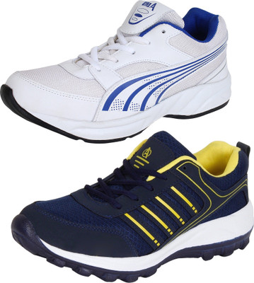 

Aero 02 Pair Combo Running Shoes For Men(Multicolor, Blue::yellow::white::blue