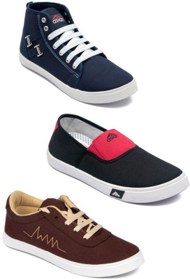 

Asian Men Casual & Running Shoes Combo Pack of 3 Casuals For Men(Multicolor