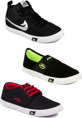 

Asian Men Casual & Running Shoes Combo Pack of 3 Sneakers For Men(Multicolor